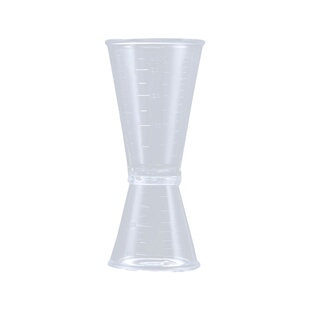 珍珠奶茶专用器具PS盎司杯双头量杯20-40cc 量酒杯树脂盎司杯