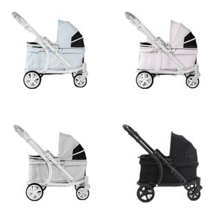 PpPet授权韩国进口Pompolarr Pet可折叠加重一体式中大型宠物推车