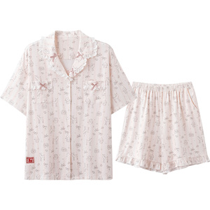 马克公主可爱少女睡衣女夏凉感棉