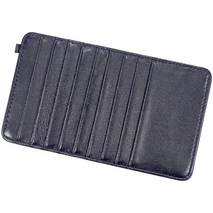 君域羊皮多卡位包真皮长款轻薄卡包银行信用证件卡套大容量功能包