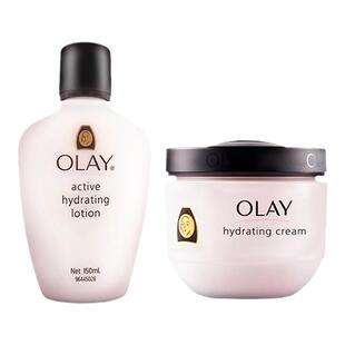 官方港版Olay玉兰油乳液面霜套装长效滋润保湿舒缓干燥秋冬护肤