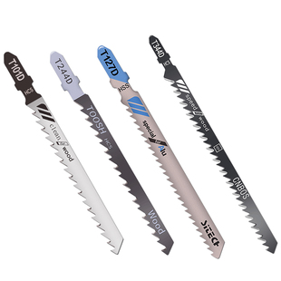 精品曲线锯条加长细粗齿防崩边爆木工塑料铁铝机用T244D电动锯片