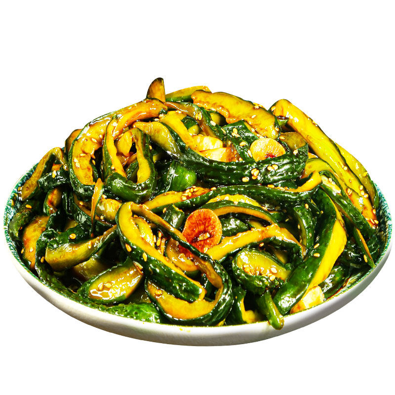 腌黄瓜酸甜咸菜芝麻蒜香东北酱黄瓜条香脆农家下饭菜小菜250g袋装