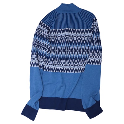 可夫特美利奴羊毛半拉链运动毛衣