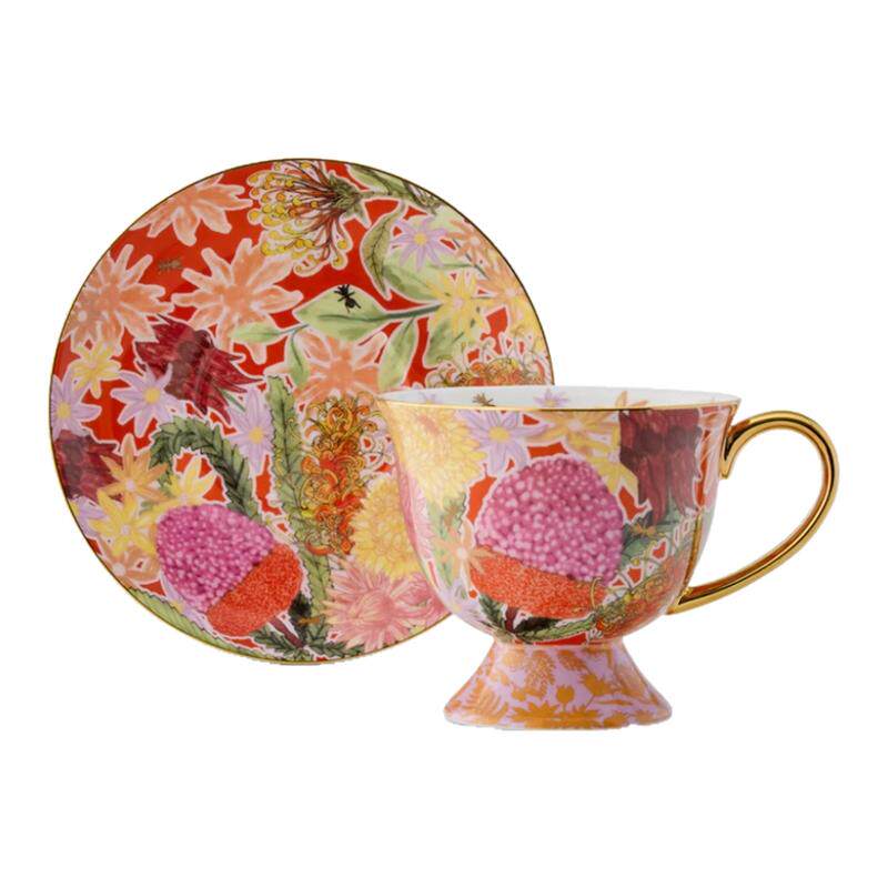 T2 Tea 澳洲代购直邮 Cup And Saucer精细骨瓷茶杯茶托两件套套装