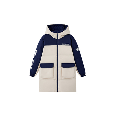 能暖科技|361°童装男女童中长羽绒服2025年冬季新款儿童保暖外套