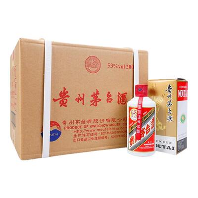 茅博汇 贵州飞天茅台53度200ML*12瓶/整箱小容量酱香型白酒送礼