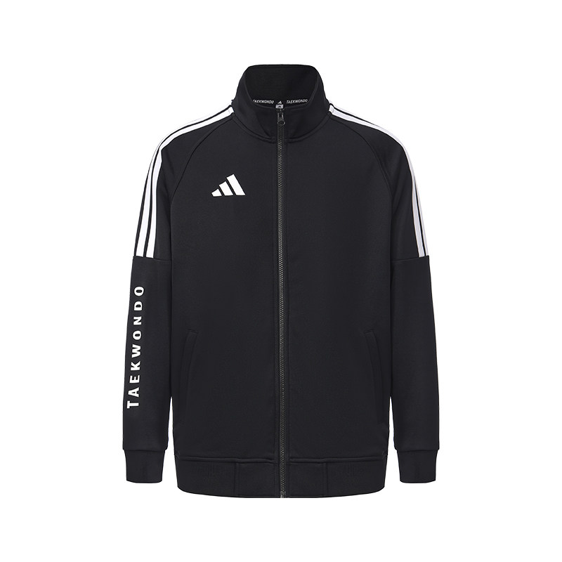 Adidas阿迪达斯外套男女同款经典三条杠休闲夹克跑步防风运动衣服