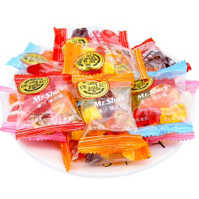 徐福记小熊果汁多口味500g橡皮糖