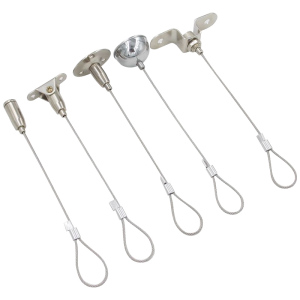 新款钢丝绳挂画器展馆专用挂画钩挂画线挂画轨道可调节挂画绳挂钩