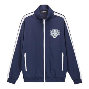 Ed Hardy埃德哈迪秋季新款美式复古学院风男士拉链衫开衫卫衣