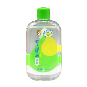鳄鱼宝宝婴儿润肤油正版新生儿抚触油大人保湿推拿按摩油200ML
