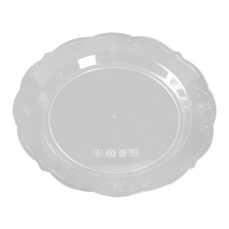 一次性航空水晶盘子塑料高档硬质盘