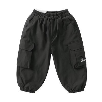 右欧儿童加绒工装裤户外风