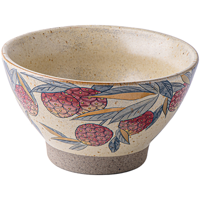 巷子尾〖好看的饭碗〗复古做旧高脚碗陶瓷小碗家用糖水碗早餐粥碗