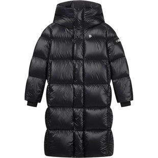 [鹅绒服加长款]水孩儿童装羽绒衣2025冬季新品男女童亲子保暖外套