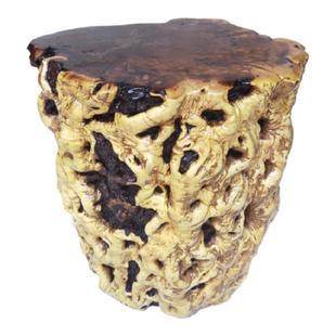 茶几凳枣木墩花架根雕枣木墩子树桩树根底座木墩凳木头墩子换鞋凳