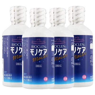 日本培克能Bioclen护理液240ml*4瓶RGP硬性隐形眼镜塑性接触ok镜