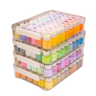 拼豆收纳盒分装盒子拼豆盒子diy透明塑料手工材料包收纳米珠配件