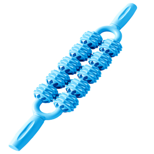 儿童按摩狼牙棒四排滚轮触觉感统训练睡前放松肌肉经络疏通长个高