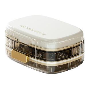 药盒便携式分装一周七天随身一日三餐高级装药物收纳盒小密封分药