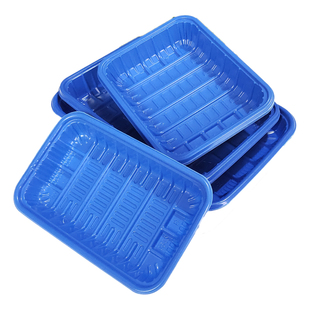 一次性生鲜托盘1912蓝色包装盒超市海鲜肉类果蔬塑料pp1030打包盒