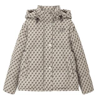 REVAN芮范设计师款高级感老花中长羽绒