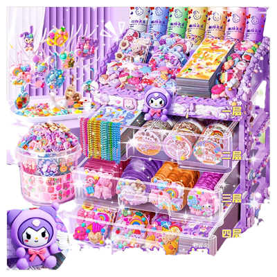 奶油胶贴纸diy咕卡diy玩具