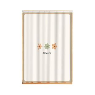 衣柜遮挡帘滑轨式自粘免打孔门帘橱柜杂物遮丑帘书柜防尘帘子ins