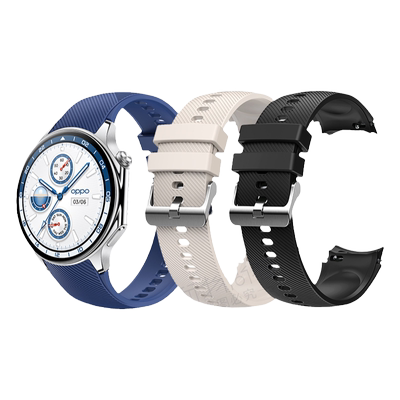 适用OPPOwatchX硅胶表带