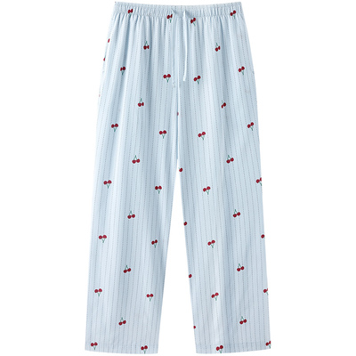 松山棉店休闲梭织女士长裤莱赛尔