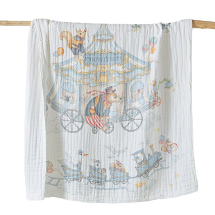 FAVORITEKIDS宝宝纱布浴巾新生婴儿纯棉A类6层超软全棉大尺寸礼盒