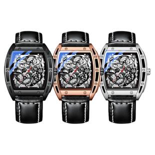 你比星光美丽韩廷许凯同款商务炫酷日历酒桶手表夜光防水石英手表