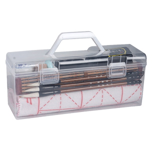 毛笔套装初学者书法专用儿童小学生毛笔字软笔练字水写布笔墨纸砚文房四宝三年级练字全套成人专业收纳工具箱