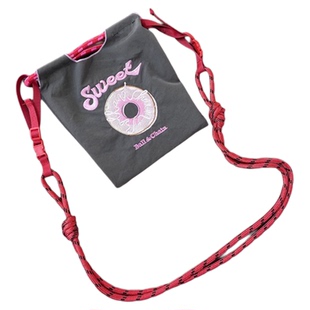 日系ballchain手提包mini购物袋刺绣迷你环保斜挎包包女小包旅行