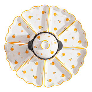 团圆拼盘餐具组合陶瓷碗盘套装盘子碗家用2022新款年夜饭火锅菜盘