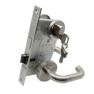 全套大地CB SIA防火门锁消防门锁通道门锁芯不锈钢把手通用型