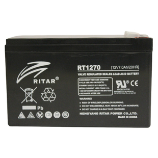 RITAR瑞达RT1270H应急备用蓄电池12V7AH通讯电梯平层应急照明电源
