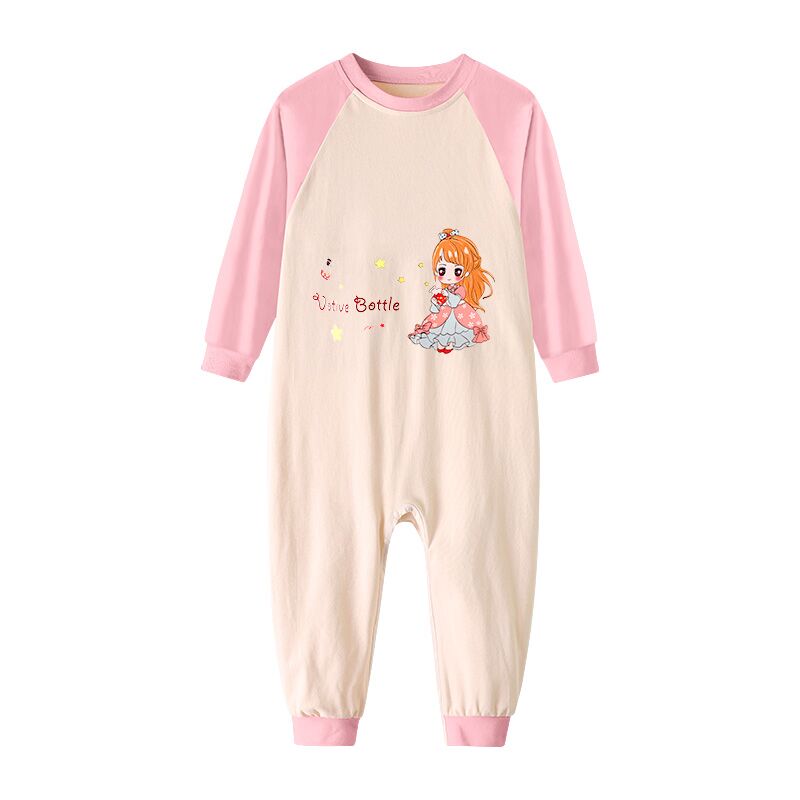 儿童家居服连体衣中大童分腿睡袋