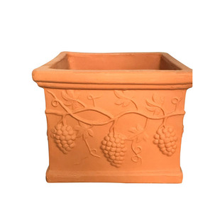 红陶花盆园艺用品方盆素烧陶罐清仓欧式正方形阳台种菜包邮粗陶盆