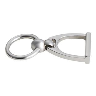 欧美风轻奢多用项链吊坠包包挂件挂饰镜面马蹄造型长飘带小丝巾扣