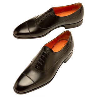 【增高牛津鞋】chioryn青润皮鞋男真皮三接头商务正装结婚新郎鞋