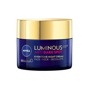 【自营】Nivea/妮维雅LUMINOUS630 淡斑焕白修护晚霜50ml