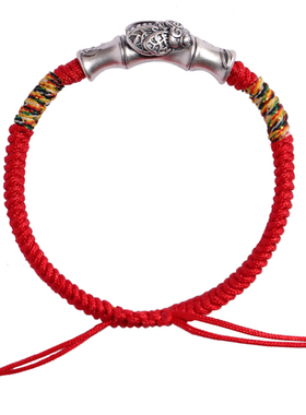 金榜题名红绳天开圣境纯银礼物