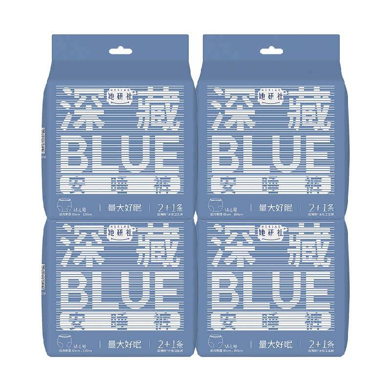 她研社裤型卫生巾BLUE安睡裤4包