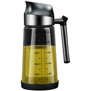 自动开合油壶防漏玻璃油罐家用酱油醋调料瓶厨房不挂油调料装油瓶