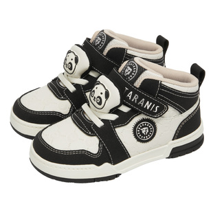 泰兰尼斯25年秋季新款小童板鞋百搭防滑女童男童耐磨轻便熊猫板鞋