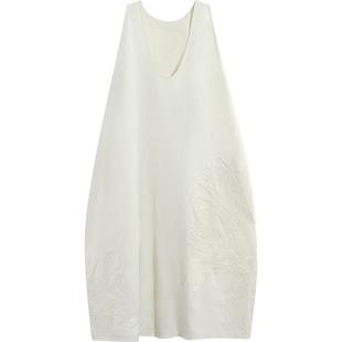 EXCEPTION例外女装春季连衣裙新中式绣花前后反穿A字裙子