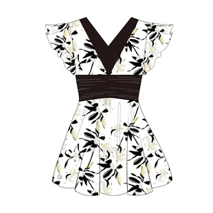 TOSWIM泡温泉连体裙式泳衣女款游泳衣保守显瘦微胖遮肉度假泳装