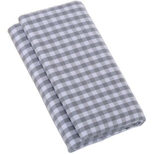 老粗布床单旗舰店加厚加密纯棉全棉小格子麻布床单不移位不起皱